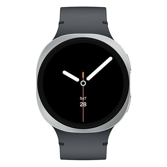 Galaxy Watch8 | 44 мм | Silver | Sport/Graphite | M/L, Размер: 44 мм, Цвет: Silver, Тип ремешка: Sport, Цвет ремешка: Graphite, Размер ремешка: M/L, Подключение часов: Bluetooth / Wi-Fi, изображение 2